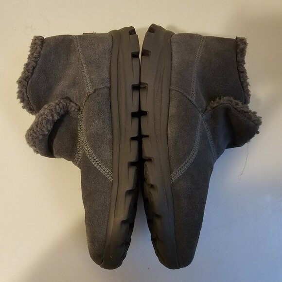 Skechers On The Go Women's Ankle Boots Charcoal Gray Suede Memory Form Size 10 - Picture 10 of 11